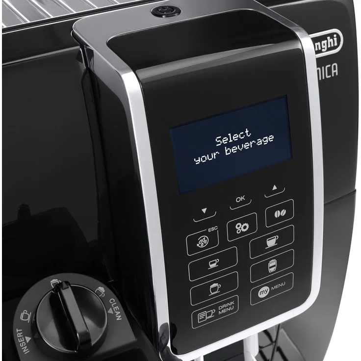 De'Longhi Dinamica ECAM 350.55.B Kaffeevollautomat mit Milchsystem und integriertem Mahlwerk, Digitaldisplay mit Klartext, 2-Tassen-Funktion, Großer 1,8 Liter Wassertank, schwarz – Bild 5