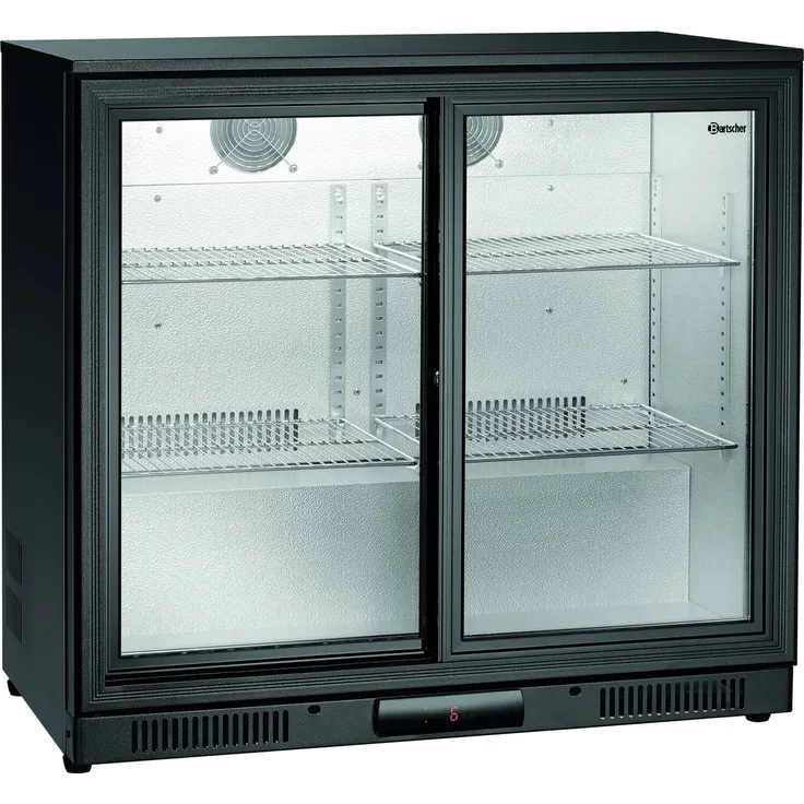 Barkühlschrank 176 Liter 2 Schiebetüren 900 x 520 x 845mm