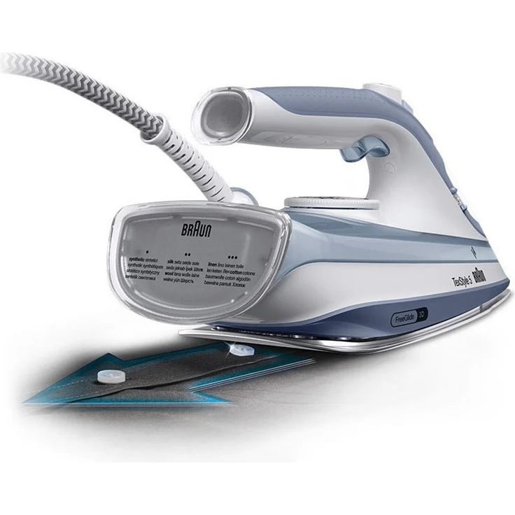 Braun SI 5078 GY Dampfbügeleisen, 2.800 Watt, Eloxal, Abschaltautomatik, Vertikaldampf, Anti-Kalk – Bild 2