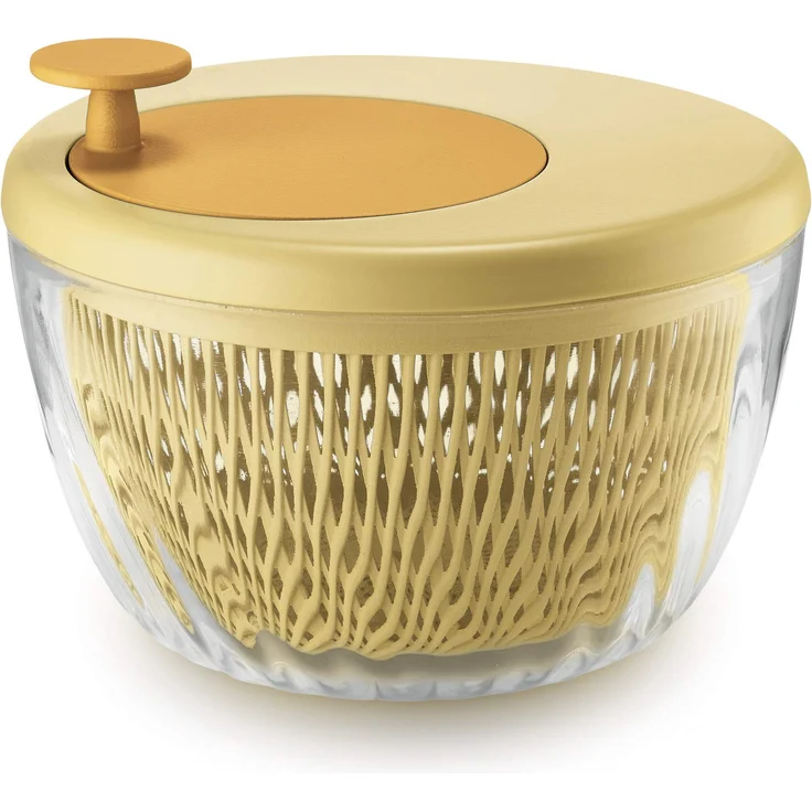 Guzzini Spin e Store Kitchen Active Design Salatschleuder, Yellow, 26 cm – Bild 1