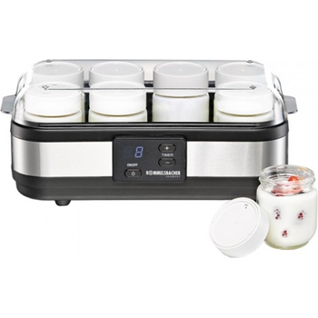 Digitale Joghurtmaschine Mit 12 Gläsern - 2160ml, Temperatur & Timer Einstellbar - Für Hausgemachtes Joghurt, Vegan & Laktosefrei