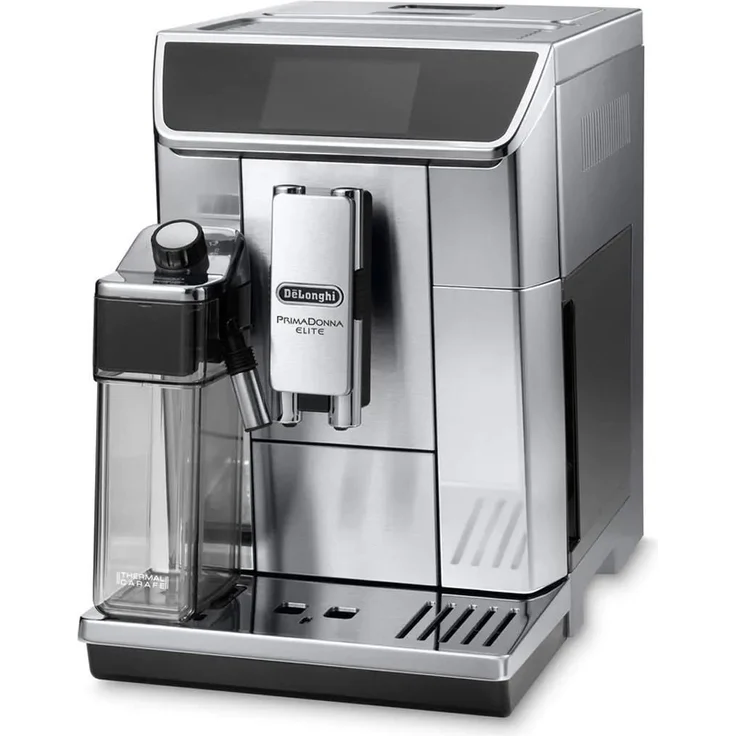 De'Longhi ECAM 650.75.MS Prima Donna Elite Kaffeevollautomat, Edelstahl, TFT Touch-Screen-Farbdisplay,15 bar Pumpendruck, silber, 470 x 260 x 360 mm, mit Milchsystem und integriertem Mahlwerk – Bild 1