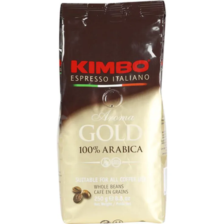 Kimbo Gold Espresso 100% Arabica, Espressobohnen, 250g