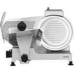 H.Koenig MSX250 Allesschneider - Schneidemaschine - Aufschnitt von 0 bis 12 mm Dicke - 25 cm Ø Messer - mit Messerschärfer - 240 Watt - silber