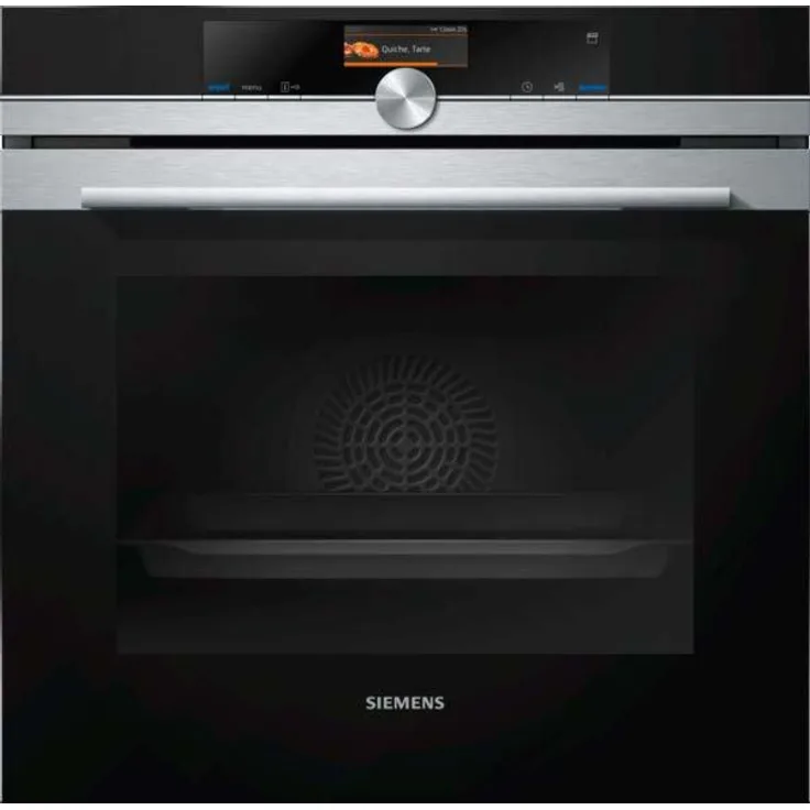 Siemens HS636GDS2 iQ700 Dampfbackofen, Energieeffizienzklasse A+, Einbau, Breite 59,4 cm, Volumen 71 l, 13 Heizarten, Entkalkungsprogramm, cookControl Plus