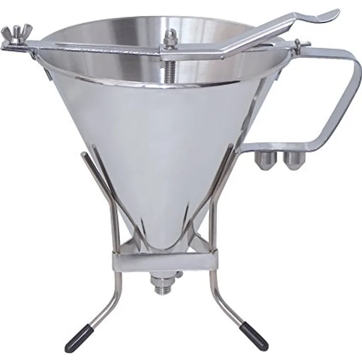 DE BUYER 'Kwik' Trichter Kaffeebereiter Edelstahl mit Halterung – 1,9l, 1,9 Liter