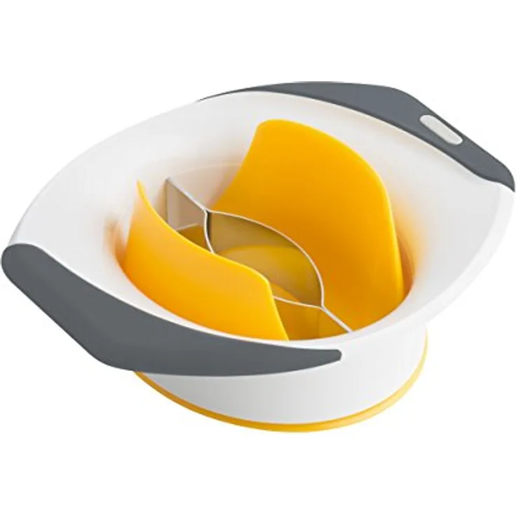 Zyliss Mangoschneider, Mangoteiler E910017, schält, entkernt und teilt die Mango in Sekunden. Mit Soft-Touch Griff.