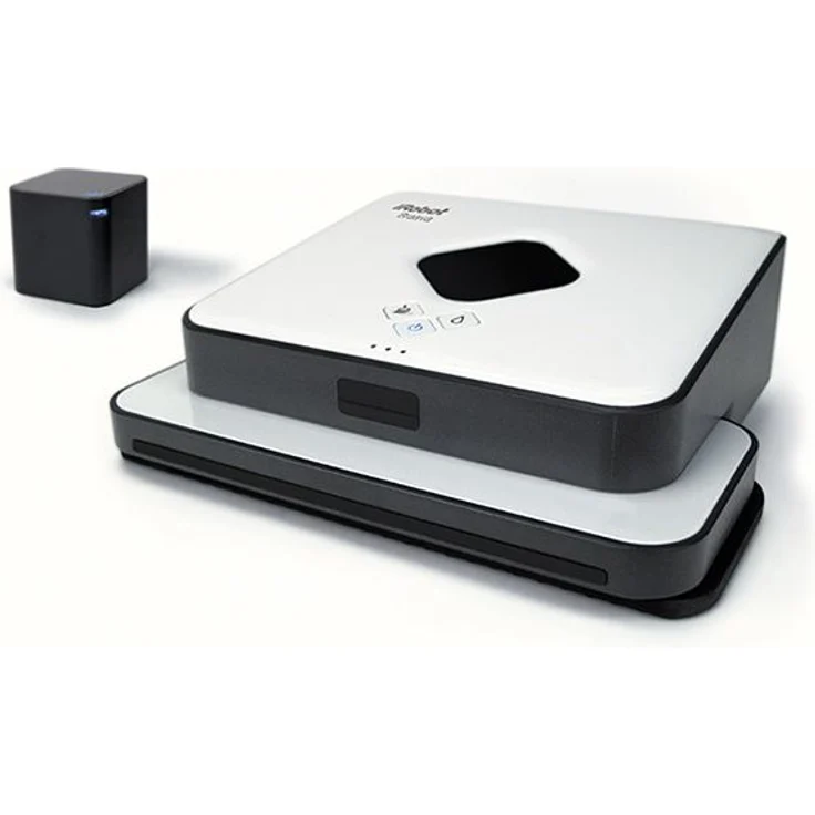 iRobot Braava 390t Saugroboter mit Wischfunktion, verwendet Einwegtücher und waschbare Reinigungstücher, weiß – Bild 3