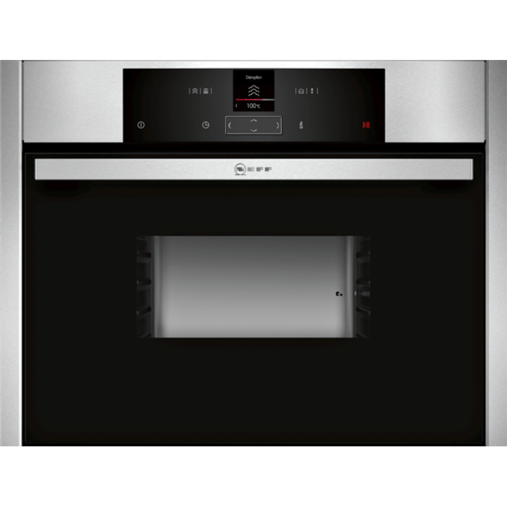 NEFF C15DR00N0 (CDR1500N) Einbau-Dampfgarer N70 - 45,5 x 59,6 x 54,8 cm (H x B x T) - 38l - Edelstahl - Dampfgarfunktion - Garfunktion - Auftaufunktion - 20 Automatikprogramme