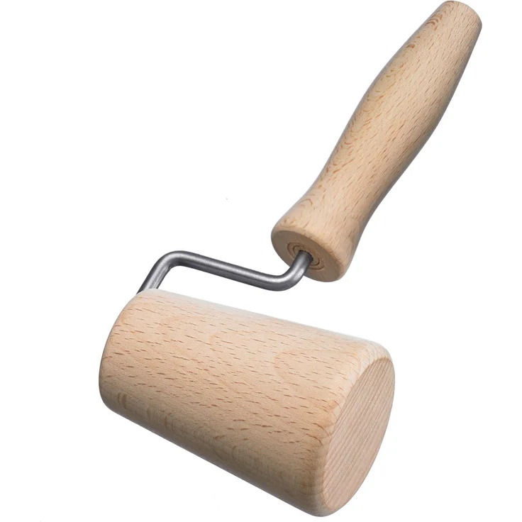 Westmark Backformroller für runde Backformen, Konisch geformt, Buchenholz, Durchmesser: 5,3 cm, Hellbraun, 30032270