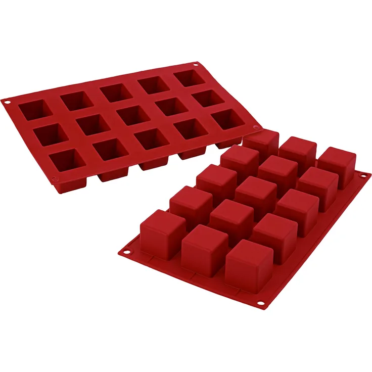Silikomart 26.105.00.0060 SF105 - MOULE NR.15 CUBE MM 35X35 H35 MM IN POLYBAG + HEADER CARD