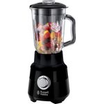 Russell Hobbs Glas-Standmixer Matt Schwarz (1,5l Fassungsvermögen, 2 Geschwindigkeitsstufen und Impulsfunktion, 4-flügeliges herausnehmbares Edelstahlmesser) 24722-56