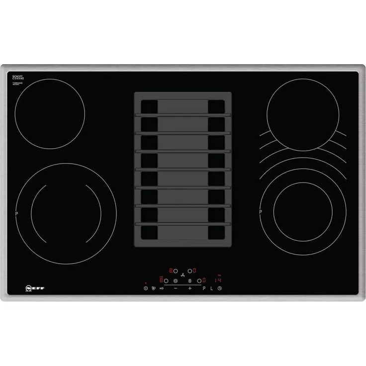 Neff T18BD3AN0, Kochfeld mit Dunstabzug, Glaskeramik, Timer, Topferkennung, Pause und ReStart, 4 Kochstellen