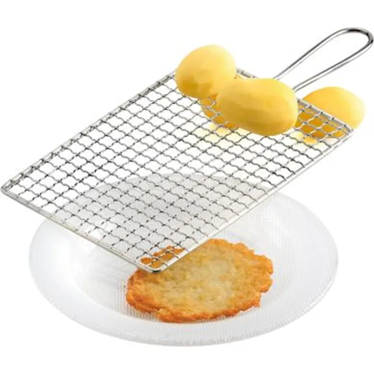 Edelstahl Kartoffelreibe Rohstostreibe Gitterreibe Drahtkartoffelreibe