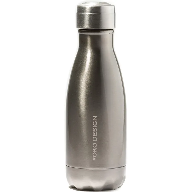 YOKO DESIGN Thermosflasche, doppelwandig, Edelstahl, 1695, Silber, 260mL