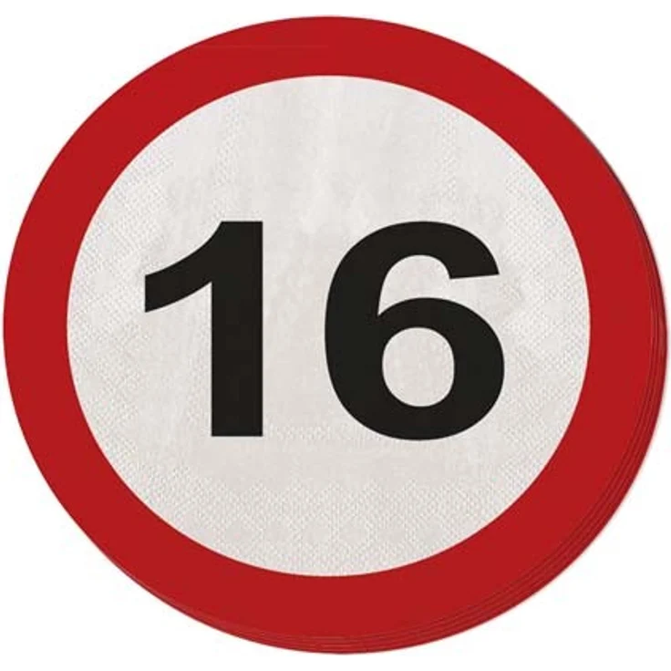 Runde Servietten mit Zahl 16 - Preisvergleich