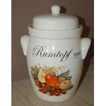 Schmitt und Sohn Steinzeug Rumtopf inkl. Rezepte weiß Steingut