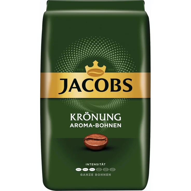 Jacobs Krönung Aroma Bohnen, Bohnenkaffee, ganze Bohnen, Kaffeebohnen, Kaffee, 500 g – Bild 1