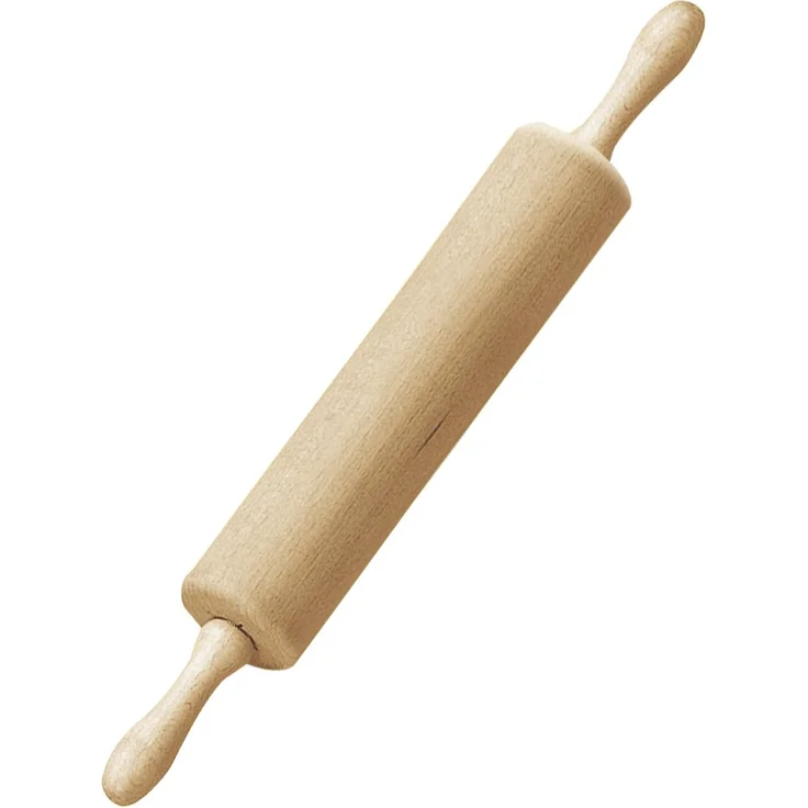Dr. Oetker Teigroller mit Metallachse, Nudelholz als Backzubehör, Backrolle aus Buchenholz zum Teigrollen - stabil & langlebig (Maße: Ø 6,3 x 44 cm), Menge: 1 Stück – Bild 1