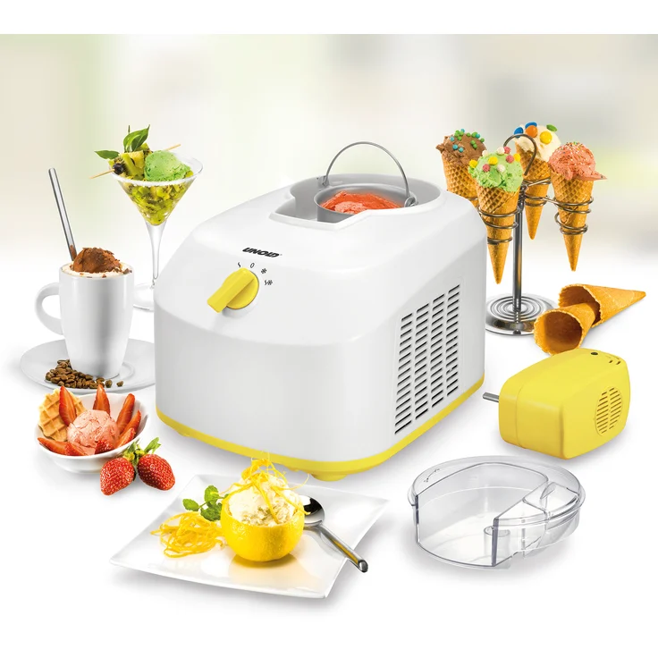 Unold 48879 Eismaschine mit Kompressor, weiß, 1 Liter, 3 Programme, 135 Watt – Bild 9
