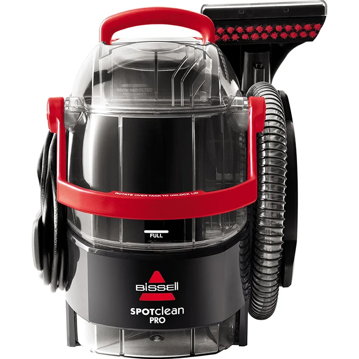 Bissell 1558N SpotClean Pro Flecken-Reinigungsgerät für Teppiche und Polster, 750 Watt, tragbar, rot-schwarz – Bild 2