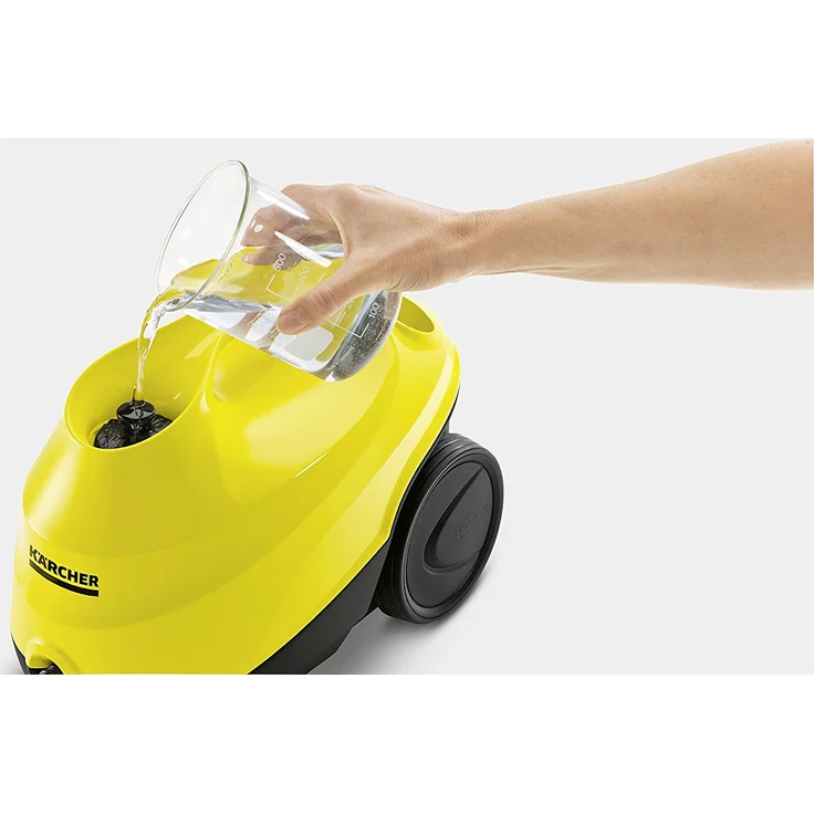Kärcher Dampfreiniger SC 3 EasyFix (Kurze Aufheizzeit: nur 30 Sekunden, Flächenleistung je Tankfüllung: ca. 75 m², Tank permanent befüllbar, Entkalkungskartusche, Parkposition, weiteres Zubehör) – Bild 7