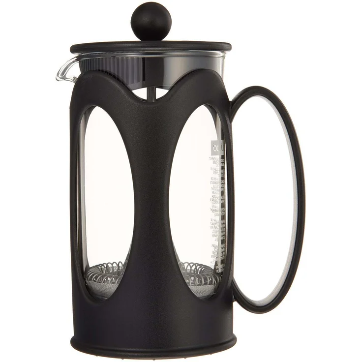 Bodum kenya Kaffeebereiter (French Press System, Permanent Edelstahl-Filter, 0,35 liters) schwarz – Bild 2