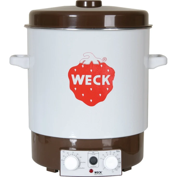 Weck WAT 15 Einkochautomat, 29 l Fassungsvermögen, 2000 Watt, mit Temperaturregler, weiß – Bild 1