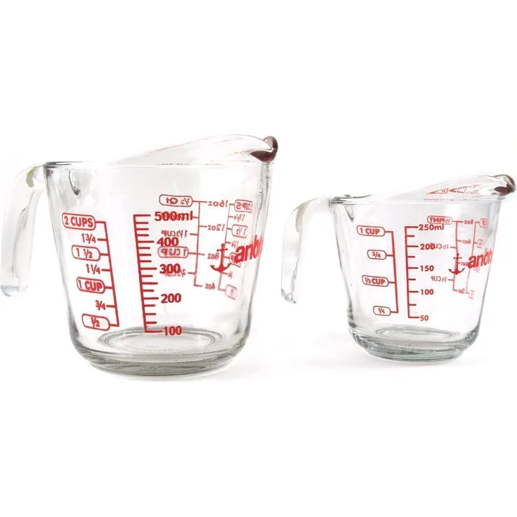Anchor Hocking Messbecher, 227 ml 8 oz + 16 oz