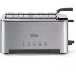 Kenwood Toaster Persona TTM610, Multi-Funktions Toaster mit Sandwichzange, in der Breite einstellbare Toastkammer, Auftau-Funktion, Stopp-Taste, Krümelschublade, Metallgehäuse, 1080 Watt, silber 