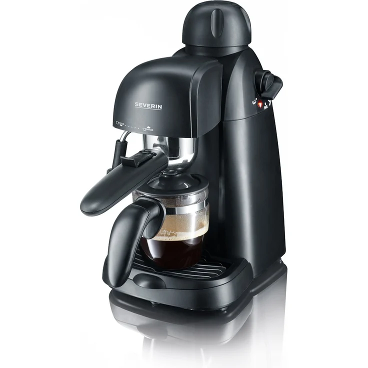 SEVERIN KA 5978 Espressoautomat (Inkl. Servierkanne und Messlöffel, Bis zu 4 Tassen) schwarz – Bild 2