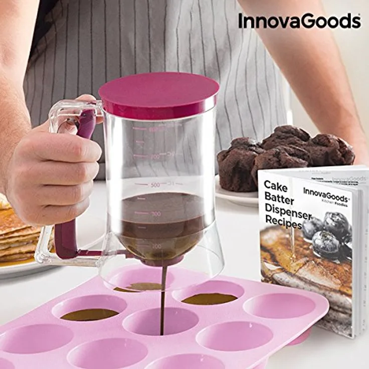 InnovaGoods IG811525 Backspender, mit Rezept, Transparent-Pink