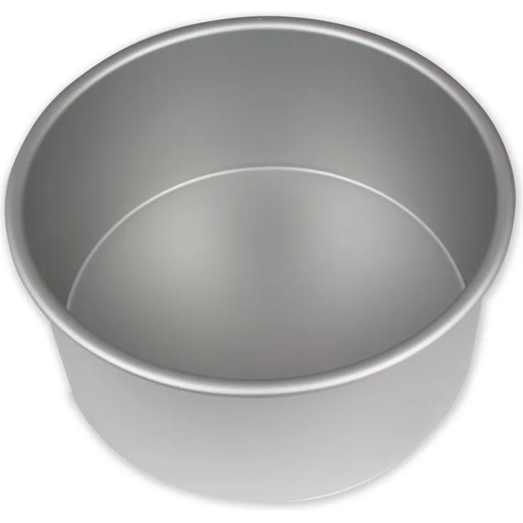 PME RND074 Eloxierte Aluminium Rundkuchenform 7 x 4 Zoll tief, Silver, 17.8 cm