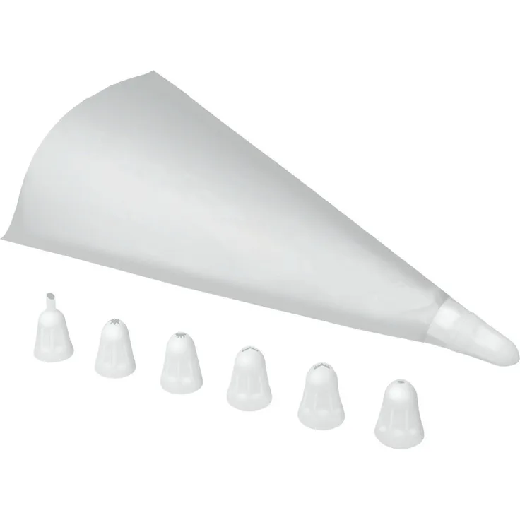 Metaltex 252420084 3 Einweg-Spritzbeutel mit 7 Tüllen