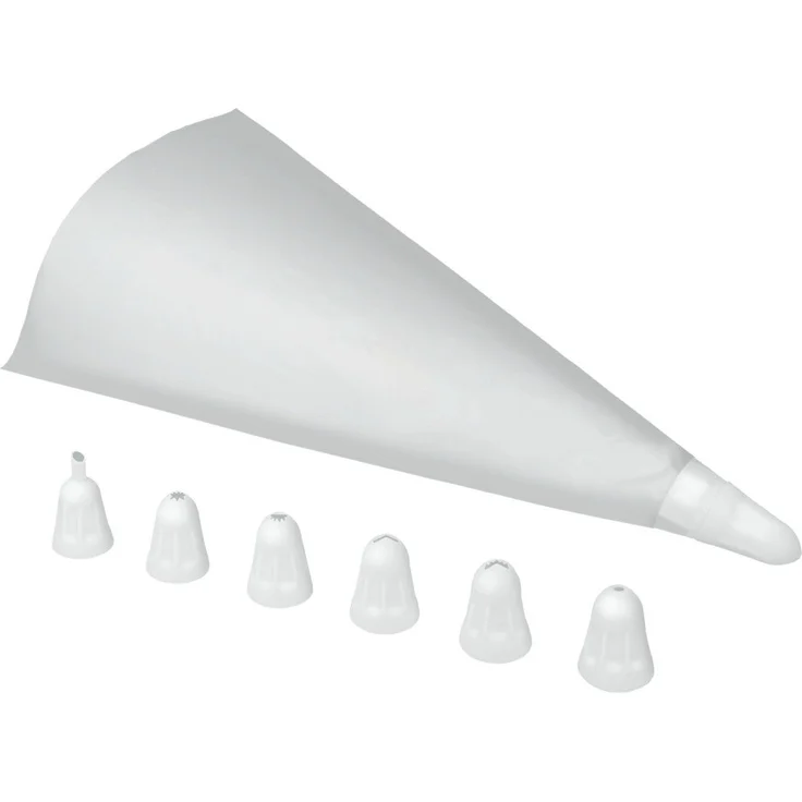 Metaltex 252420084 3 Einweg-Spritzbeutel mit 7 Tüllen