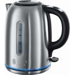 Russell Hobbs Wasserkocher Buckingham Edelstahl, 1,7l, 2400W, Schnellkochfunktion, sehr leise Teemaschine, optimierter Ausguss, Teekocher 20460-56