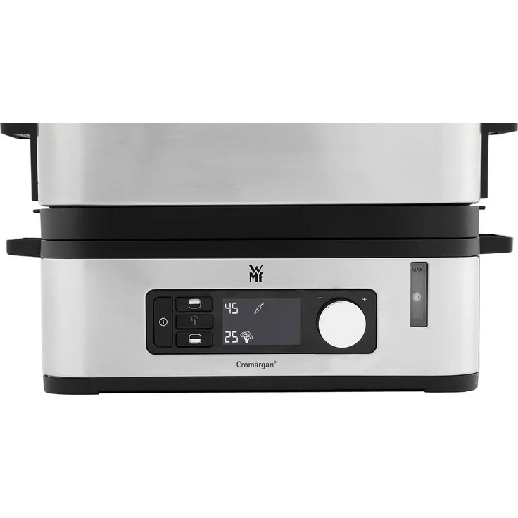 WMF KÜCHENminis Dampfgarer, 2 individuell regulierbare Garräume mit je 2,15 l, Warmhaltefunktion und Aromaverstärker, 900W – Bild 8