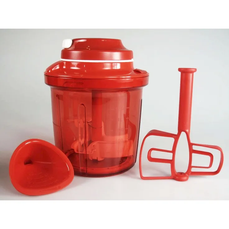 Tupperware Chef Extra-Chef 1,35 L rot D200 Chef in Einem zerkleinern Extra Chef