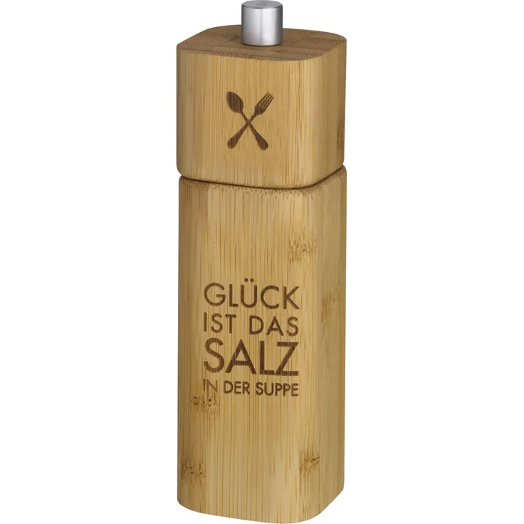 Räder P.e.t. Salzmühle Glück ist das Salz in der Suppe 15 cm hoch