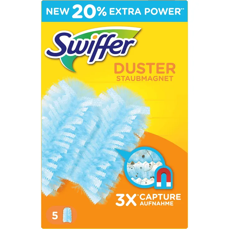 Swiffer Staubmagnet Tücher Nachfüllpackung, 5er Pack (5 x 5 Stück) - Preisvergleich