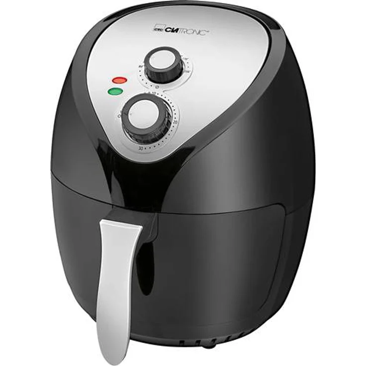 Clatronic FR 3699 H Heißluft-Fritteuse, 3,6 L, stufenlos regelbarer Thermostat, 30-Minuten-Timer mit Endsignal, 2 Kontrolleuchten – Bild 1