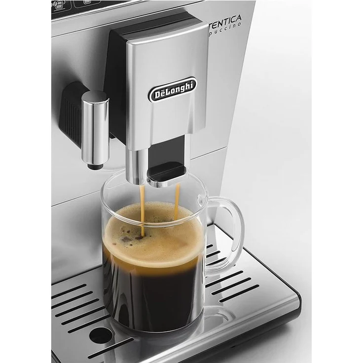 De'Longhi Autentica Cappuccino ETAM 29.660.SB Kaffeevollautomat mit Milchsystem und integriertem Mahlwerk, Cappuccino und Espresso auf Knopfdruck, Digitaldisplay mit Klartext, 2-Tassen-Funktion, silber – Bild 11