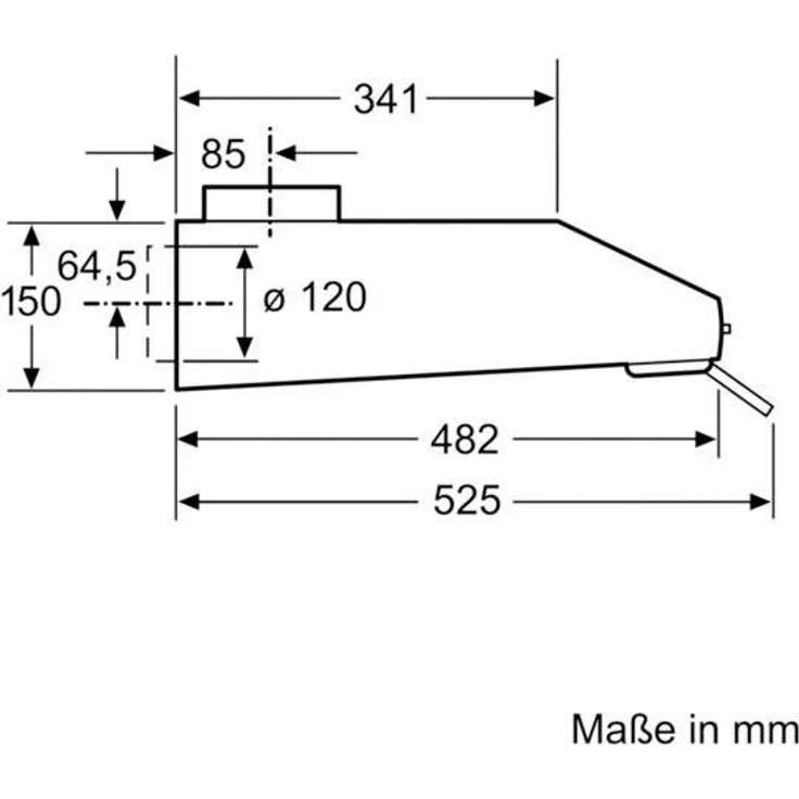 Neff N 30 D60LAA0N1, Motorhaube, Standard, Breite: 60 cm, Tiefe: 48.2 cm, Absaugung und Rückführung (mit zusätzlichem Rückführungsset), mit internem Motor, rostfreier Edelstahl – Bild 5