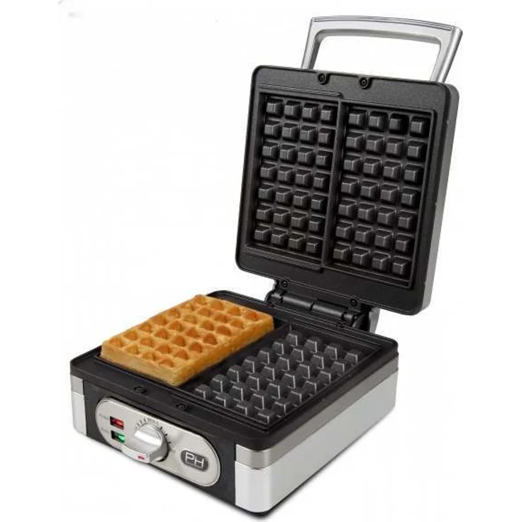 Domo Design Waffeleisen für frische belgische Waffeln-brüsseler Waffeln, einstellbare Bräunungsstufen praktische Backampel, 1400 Watt – Bild 3