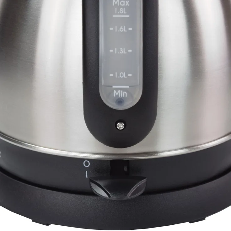 Syntrox Germany 1,8 L Edelstahl schnurlos Wasserkocher mit Thermometer 