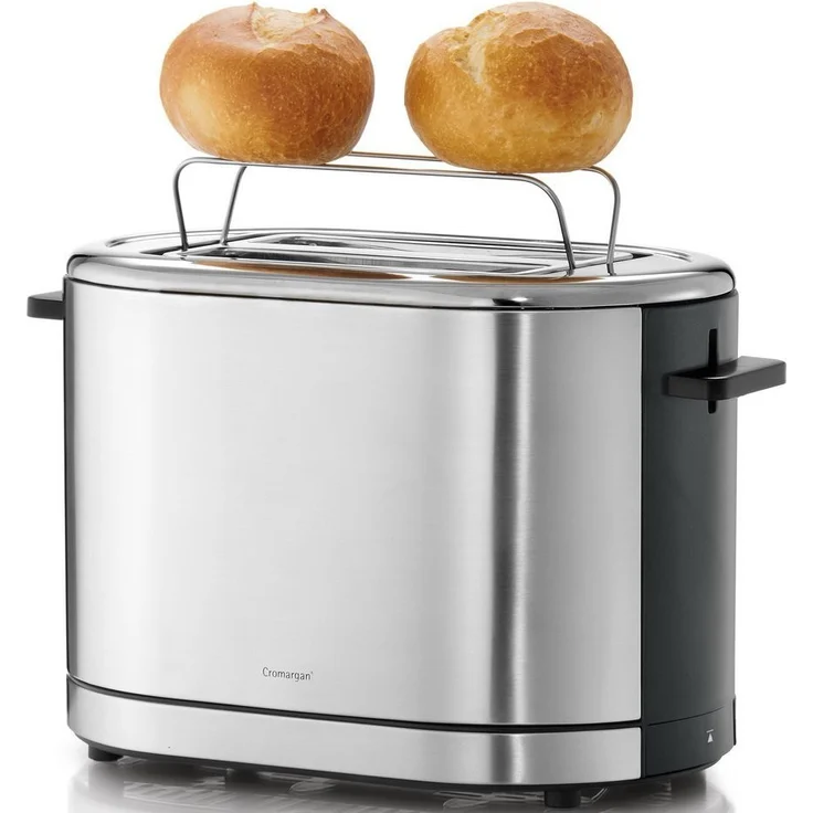 WMF LONO Toaster Doppelschlitz, XXL-Toast Brötchenaufsatz, 7 Bräunungsstufen Überhitzungsschutz 900 W Edelstahl poliert – Bild 2