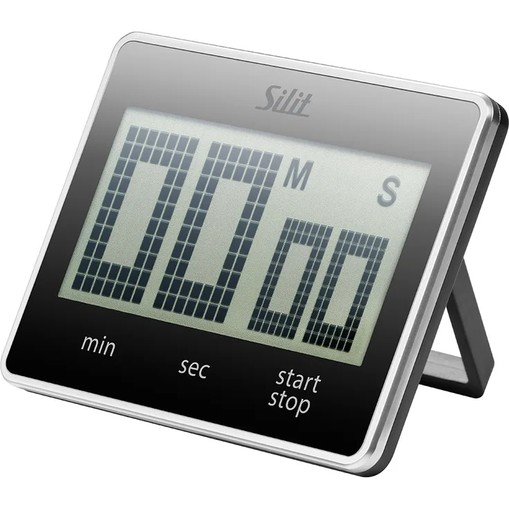 Silit Attimo Digitaler Kurzzeitmesser, 9 x 7 cm, Küchentimer, Eieruhr, Kunststoff, schwarz
