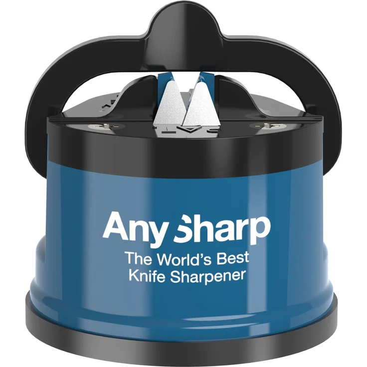 AnySharp Messerschärfer mit Saugnapf, Blau – Bild 1