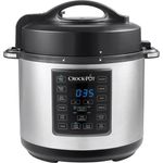Crock Pot CSC051X 12-in-1 Programmierbarer Multikocher - Das Original aus den USA | Elektrischer Schnellkochtopf | Dampfgarer | Reiskocher | Schongarer | 5,7L | 1000W | Edelstahl