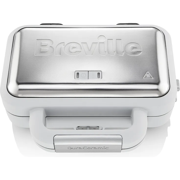 Breville VST070X Jumbo-Sandwichtoaster, 18-8 Edelstahl, Weiß